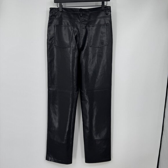 Aritzia Wilfred The Melina Vegan Leather Pant in Black Womens Size 10 - Picture 8 of 16